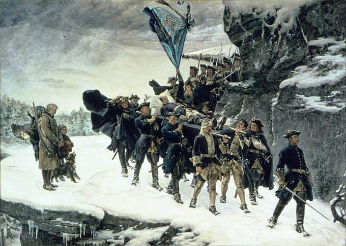 Gustaf Cederstrom Bringing Home the Body of King Karl XII of Sweden